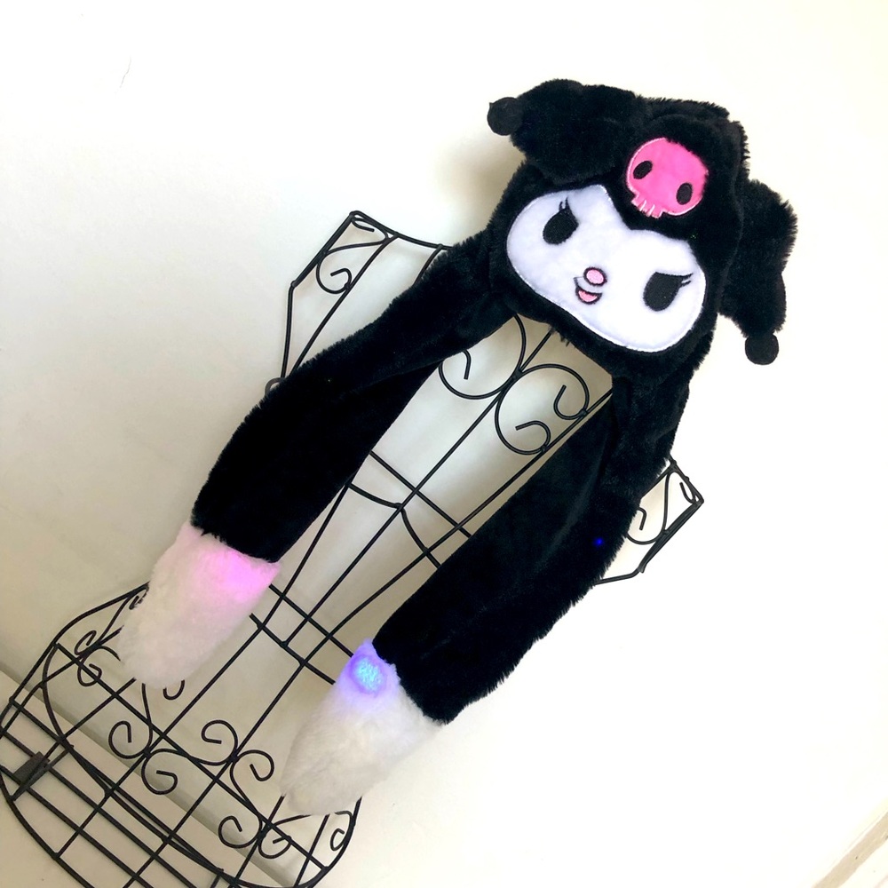 Sanrio Kuromi Light Up Hat/Scarf